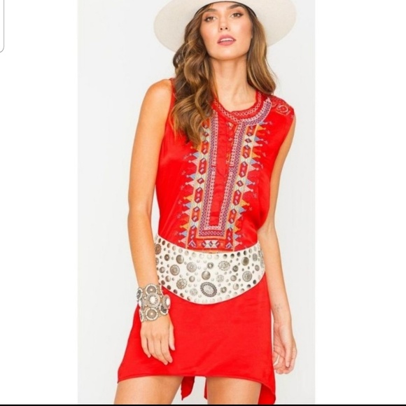 Johnny was VERSAIRO CRINKLE SATIN TUNIC - Picture 8 of 8